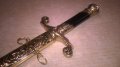 нож сабя-златна кама с ножница-метални-38х11см-внос швеицария, снимка 10