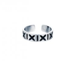Сребърен пръстен Х-Х, снимка 1 - Пръстени - 19832153