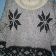 Пухкаво мохерно поло с ламена нишка / голям размер , снимка 6 - Блузи с дълъг ръкав и пуловери - 12423264