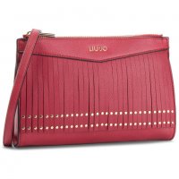 ПРОМО 🍊 LIU JO 🍊 Оригинална малка кожена чанта за през рамо RED “N” CAPS 23х16х4 см нова с етикети, снимка 6 - Чанти - 25205557