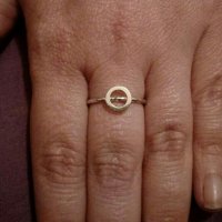 сребърен пръстен със злато, снимка 2 - Пръстени - 21493054