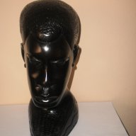 Глава на мъж-фигура от абанос, голяма , снимка 5 - Антикварни и старинни предмети - 8740569