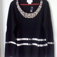  Уникална блуза с перли-Нова, снимка 1 - Блузи с дълъг ръкав и пуловери - 12100822