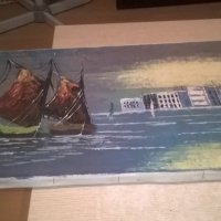 bernad-картина с яхти/море-100х35см-внос швеицария, снимка 16 - Колекции - 26042894