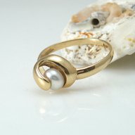 златен пръстен ЗАРАЖДАНЕТО НА ПЕРЛАТА 2.63 грама №56, снимка 5 - Пръстени - 17721526