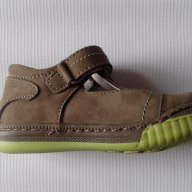 Детски обувки от естествена кожа с лепенка, ортопедични в зелено, снимка 7 - Детски маратонки - 10109739