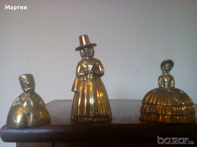 Колекционерски бронзови масивни - камбанки - 3бр. (121003), снимка 1