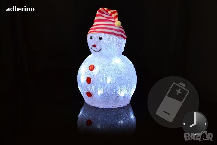 Пластмасов Снежен човек, снежен човек мини, акрил, снимка 1