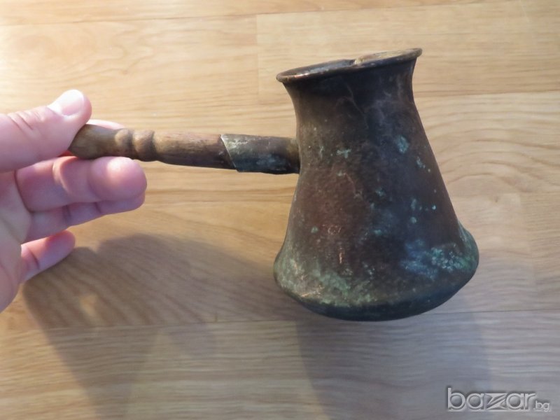 Старо медно джезве на поне 100 години - за колекционери и ценители, снимка 1