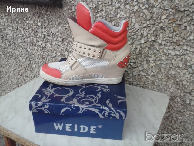  Дамски кецове на платформа, снимка 2 - Кецове - 12065525