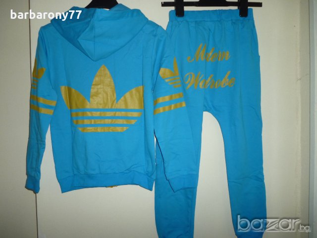 Спортен комплект унисекс в светло синьо или в сиво, снимка 2 - Детски комплекти - 18382437