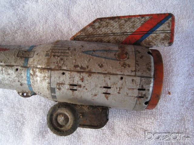 Стара метална играчка ракета Holdraketa., снимка 4 - Колекции - 13721381