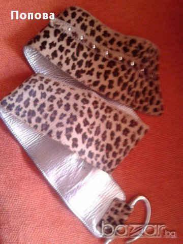 ' DEPECHE ''   естествена кожа с косъм с животински принт, снимка 5 - Колани - 16398191