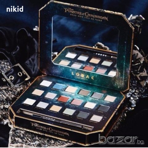 18 цвята LORAC Pirates of the Caribbean Палитра сенки за очи+плюс черен молив