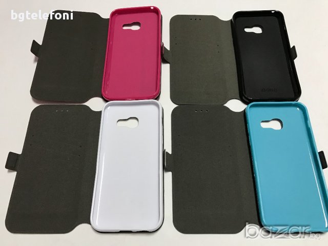 Samsung Galaxy A3 2017 калъф тип тефтер със силиконово легло, снимка 3 - Калъфи, кейсове - 17309262