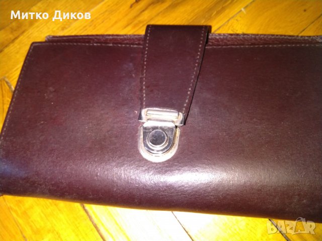 Чанта за ръка -3 ципа -естествена кожа, снимка 2 - Чанти - 24590533