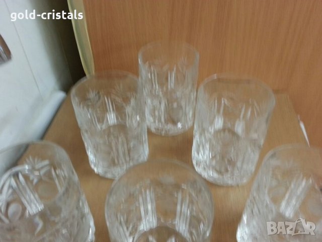  кристални чаши , снимка 6 - Антикварни и старинни предмети - 25922270