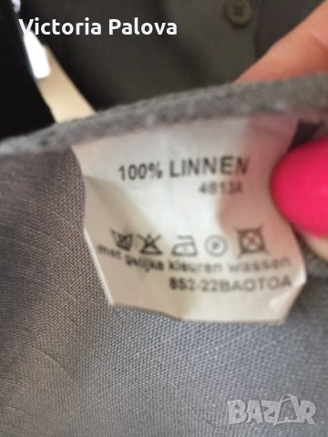 Хубава блуза(риза) CONTRA,лен 100%, снимка 6 - Ризи - 22647803