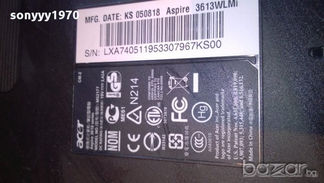 Acer-лаптоп за ремонт за части, снимка 8 - Части за лаптопи - 16291133