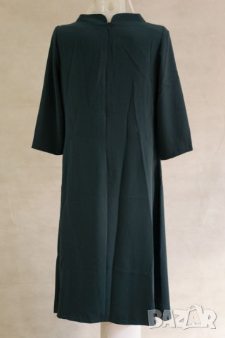 Зелена рокля с ефектно деколте марка Margo Collection L/XL, снимка 9 - Рокли - 22991460