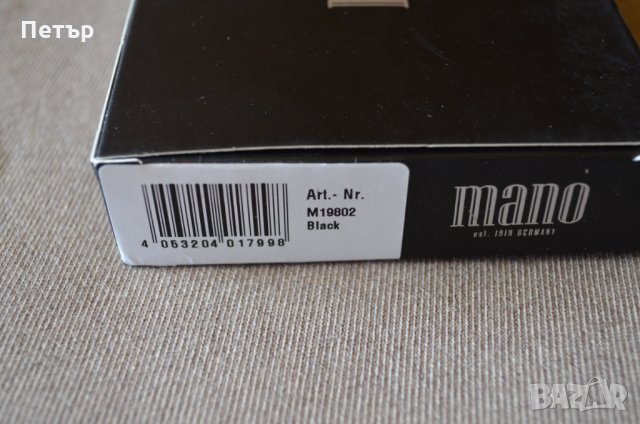 Mano 1919 MEDIO Classic "M19802" черен хоризонтален портфейл до 9 карти, снимка 7 - Портфейли, портмонета - 23009882