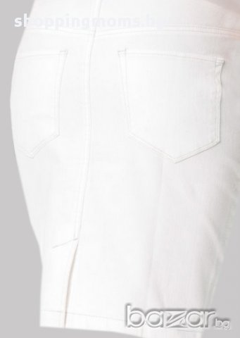 Пола за макси дами и бременни 067 бяла , снимка 2 - Дрехи за бременни - 9307005