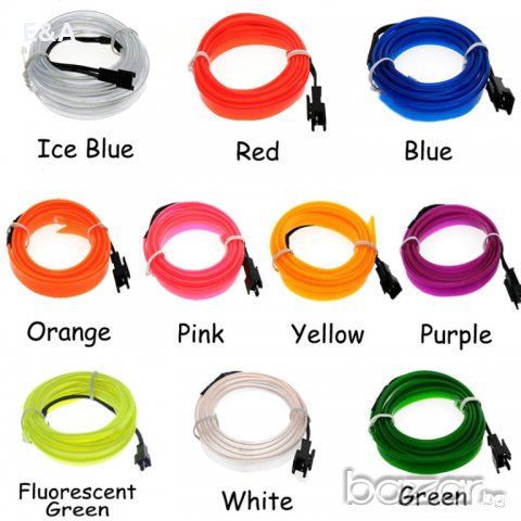 Амбиентно осветление. Неон LED за декорация на автомобил, снимка 8 - Аксесоари и консумативи - 20116546