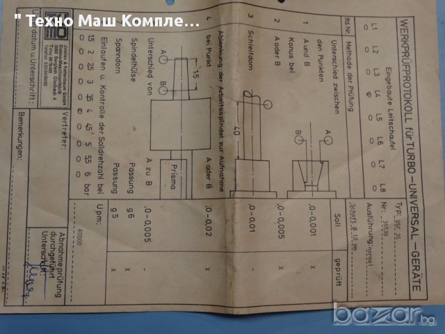 Приспособление за шлайфане на пуасони Joisten&Kettenbaum, снимка 12 - Други машини и части - 16235181