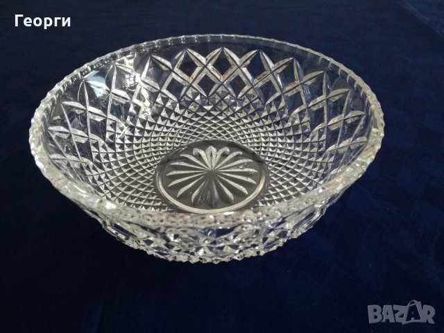 Кристална купа , снимка 3 - Чинии - 22845829