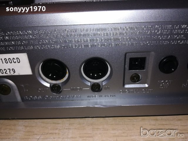 boss br-1180 hard disk-digital recording studio-внос англия, снимка 18 - Ресийвъри, усилватели, смесителни пултове - 20829785
