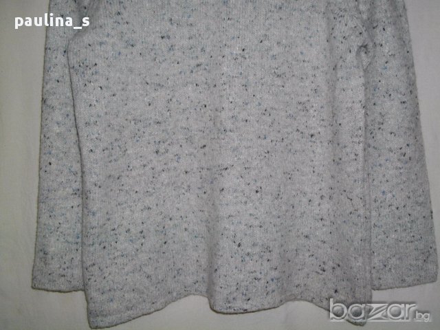 Италиански пуловер с якичка - вълна / голям размер , снимка 4 - Блузи с дълъг ръкав и пуловери - 16208832