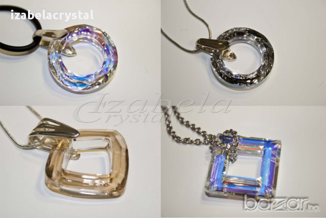 Комплект  Сваровски "Square" Crystals from SWAROVSKI ®, снимка 6 - Бижутерийни комплекти - 11406213