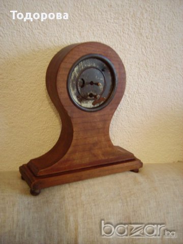 Продавам стар немски каминен часовник.работещ.Размери-30х27 см, снимка 5 - Антикварни и старинни предмети - 11050169