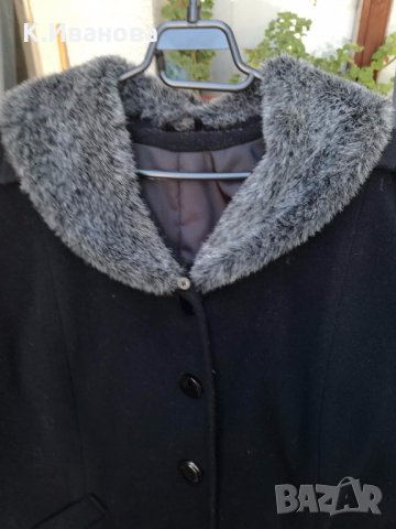 Черно дамско зимно палто, снимка 3 - Палта, манта - 22518476