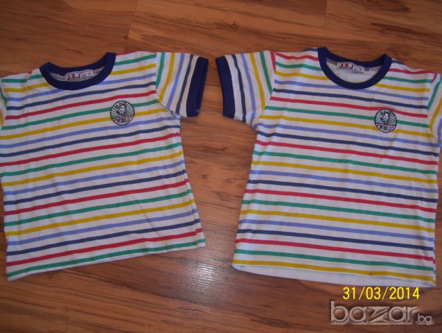 шарени тениски-размер-98-104, снимка 3 - Детски тениски и потници - 7112408