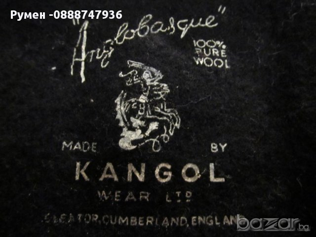 Оригинална арт шапка KANGOL - CUMBERLAND  U.K.  от кралят на шапките KANGOL английска марка от 1920 , снимка 3 - Шапки - 13313501