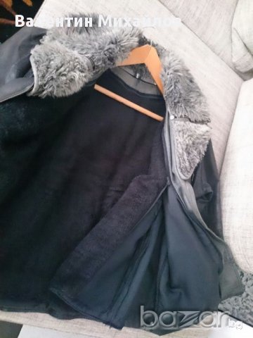 Дамска кожена шуба от набук, снимка 7 - Сака - 12143525