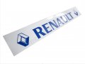 Гумен калобран/предпазител за камион/ремарке Рено/Renault бял със син надпис, снимка 1