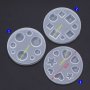 3 вида диамантени форми кръг квадрат сърце релефни силиконов молд форма калъп за фондан смола бижута, снимка 1 - Други - 24315653