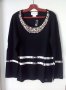  Уникална блуза с перли-Нова, снимка 1 - Блузи с дълъг ръкав и пуловери - 12100822