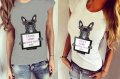 НОВО! Дамски топ FRENCH BULLDOG BETTER THAN YOU DOG! Поръчай модел с твоя снимкa!, снимка 1