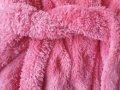 Плюшен детски халат в розово размер 104/110, снимка 4