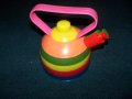 Стара пластмасова играчка чайник - свирка, снимка 1 - Други ценни предмети - 23275374