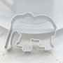 слон дълъг хобот метална форма резец за сладки бисквитки фондан украса, снимка 1 - Форми - 18582265