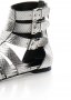 ПРОМО 🍊 JUST CAVALLI № 37 🍊 Дамски кожени сандали в сребристо SILVER GLADIATOR нови с кутия, снимка 8