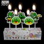 5 бр Свещи свещ жаби жабки Принц жабок за торта Рожден ден детско парти топери топер, снимка 1 - Други - 23534938