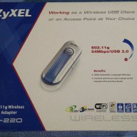 118 Wi-Fi адаптер ZyXEL G-220, снимка 12 - Мрежови адаптери - 13870650