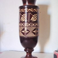 Стара дървена ваза 2, снимка 3 - Антикварни и старинни предмети - 23117253