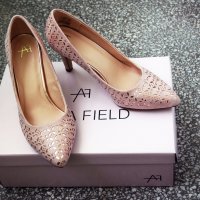 ANNA FIELD Дамски обувки, официални, нови, с кутия, беж, снимка 9 - Дамски обувки на ток - 18795826