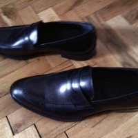 Обувки DEL RE- PENNY LOAFER BLACK-№44 италиански нови-естествена кожа, снимка 2 - Официални обувки - 23445124